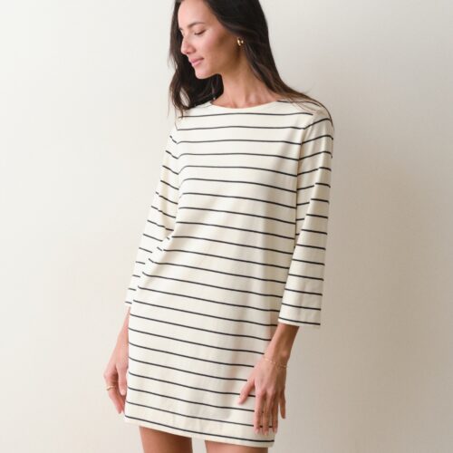 Luxe Sueded Mariner Dress