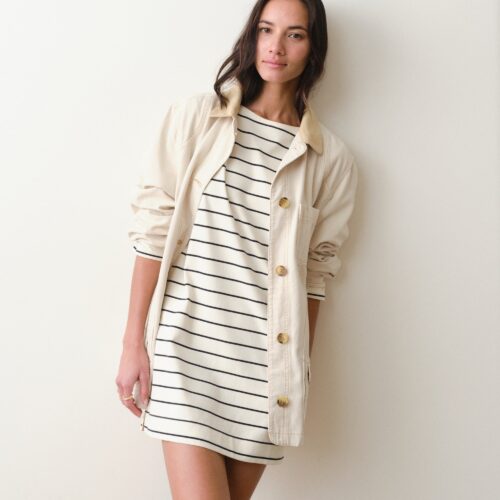 Luxe Sueded Mariner Dress