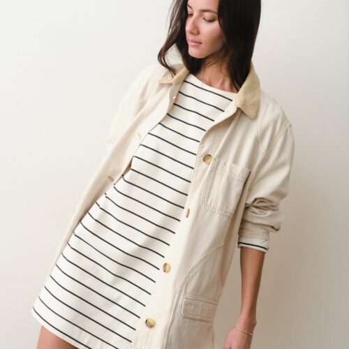 Luxe Sueded Mariner Dress