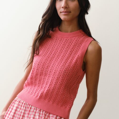 Mina Pointelle Sweater Tank