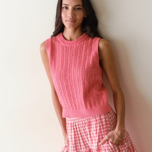 Mina Pointelle Sweater Tank