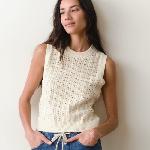 Mina Pointelle Sweater Tank
