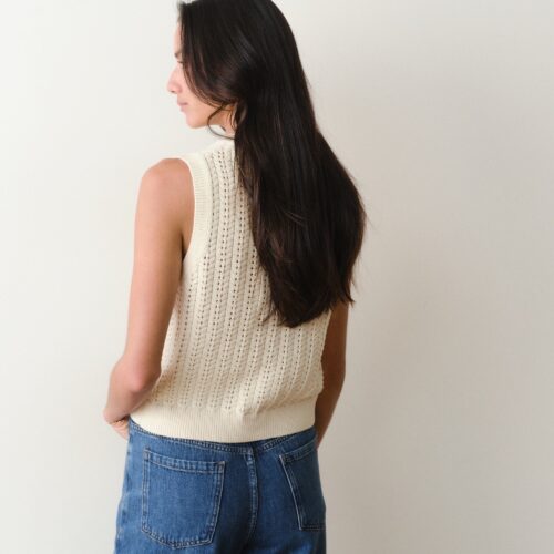 Mina Pointelle Sweater Tank