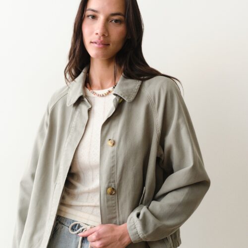 Olivia Cropped Trench