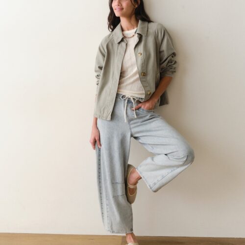 Olivia Cropped Trench