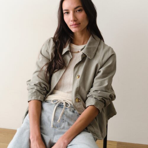 Olivia Cropped Trench