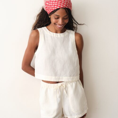 Linen Drawstring Short