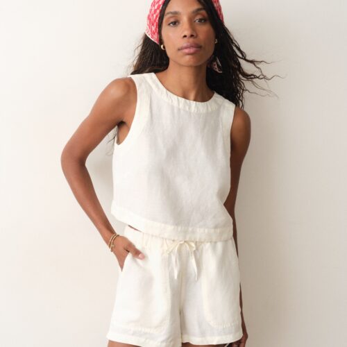 Linen Drawstring Short
