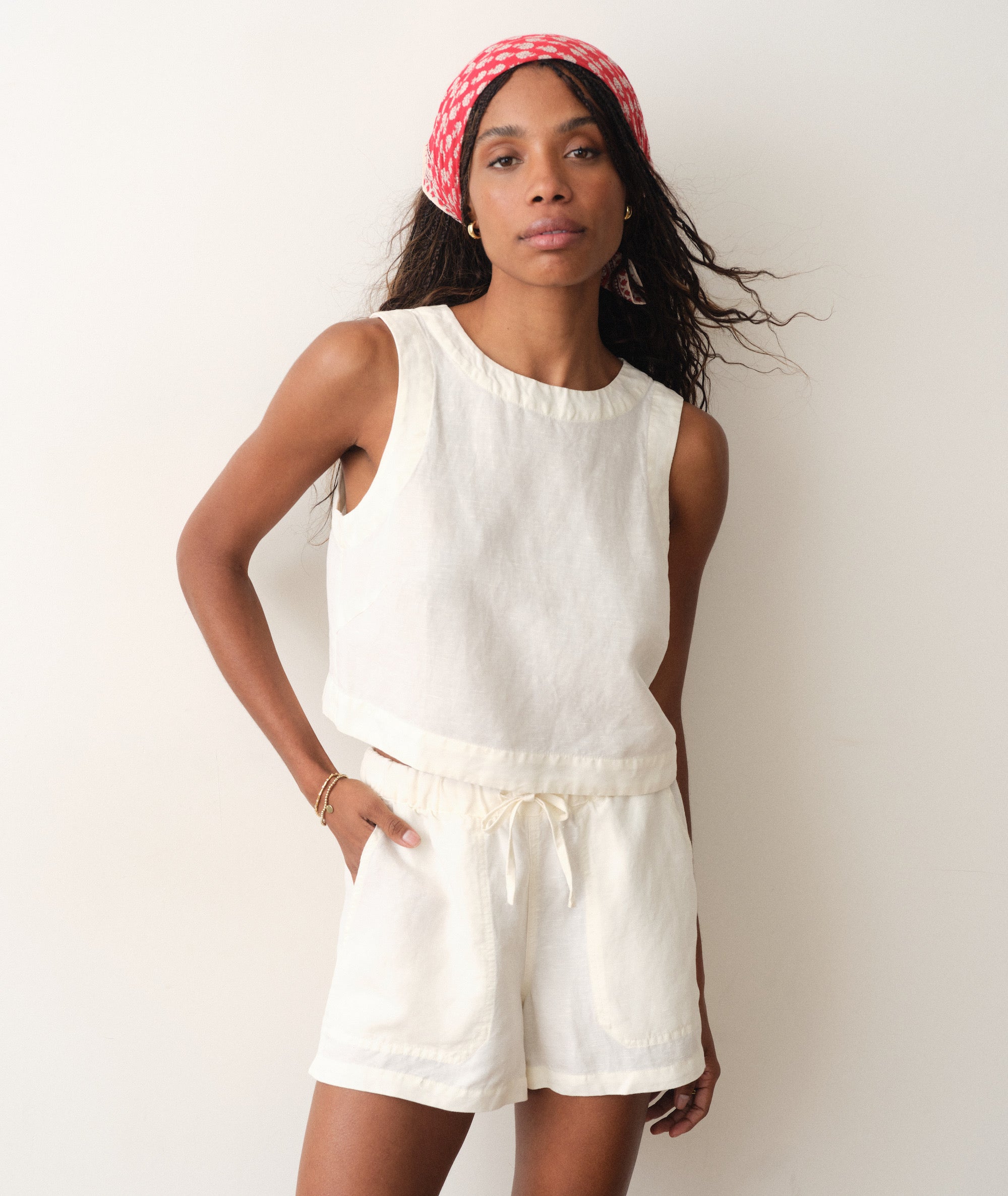 Linen Drawstring Short