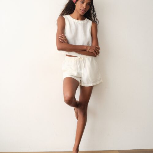Linen Drawstring Short