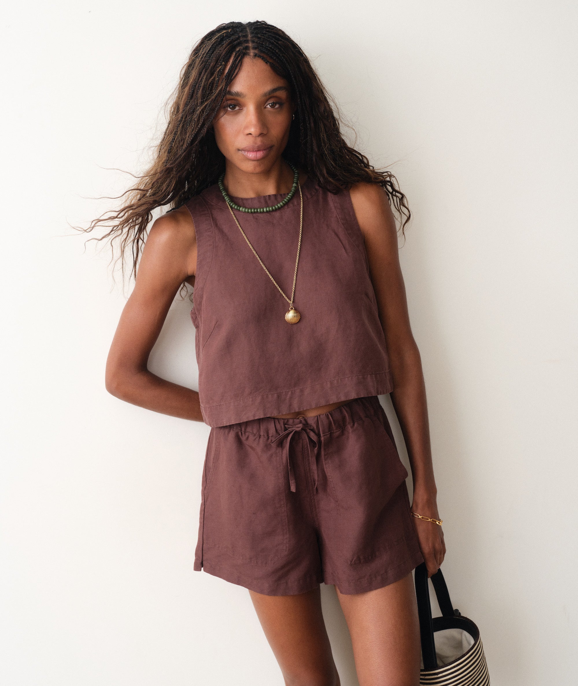 Linen Drawstring Short