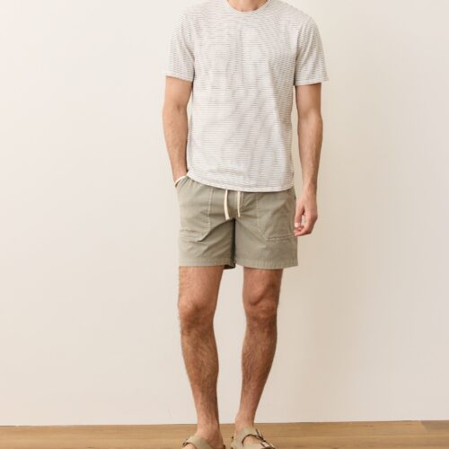 Saddle Hem Crew Tee