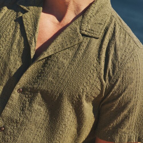 Zane Eyelet Resort Shirt