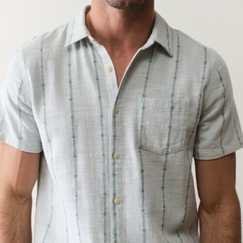 Stretch Selvage Short Sleeve Shirt