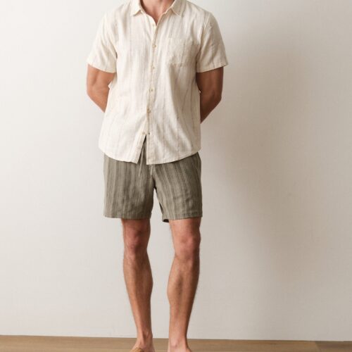 Stretch Selvage Short Sleeve Shirt