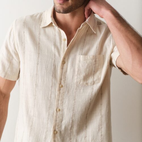 Stretch Selvage Short Sleeve Shirt