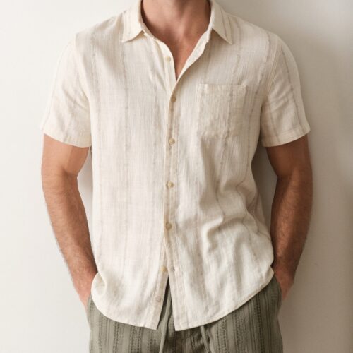 Stretch Selvage Short Sleeve Shirt