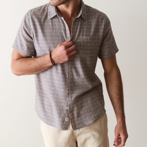 Stretch Selvage Short Sleeve Shirt