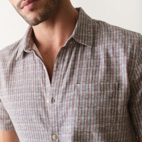 Stretch Selvage Short Sleeve Shirt