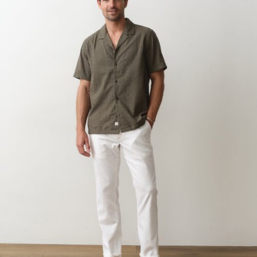 Zane Eyelet Resort Shirt