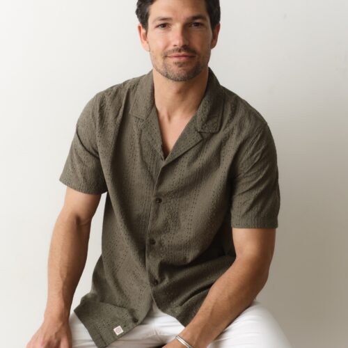Zane Eyelet Resort Shirt