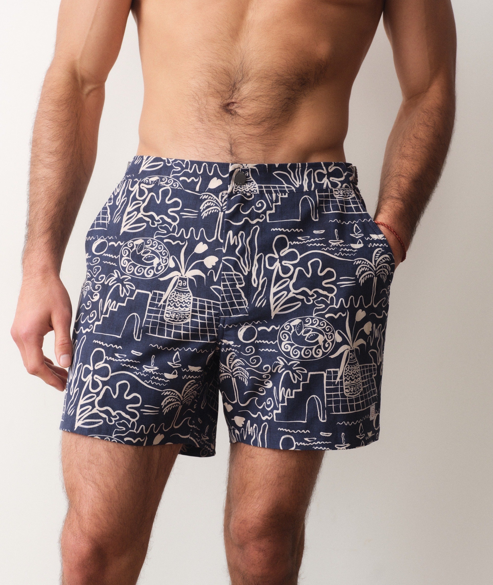 5" Vintage Swim Trunk
