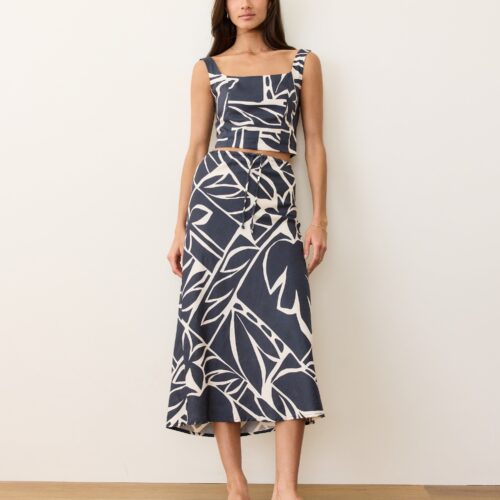 Avery Hemp Midi Skirt