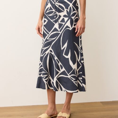 Avery Hemp Midi Skirt