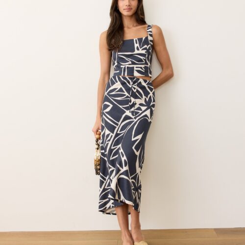 Avery Hemp Midi Skirt