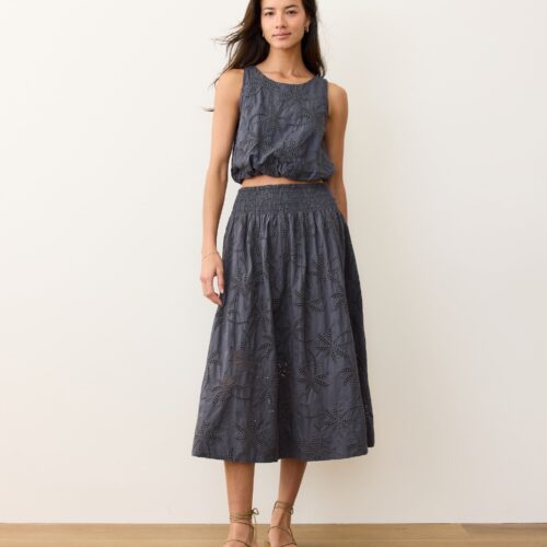 Sage Eyelet Bubble Tank