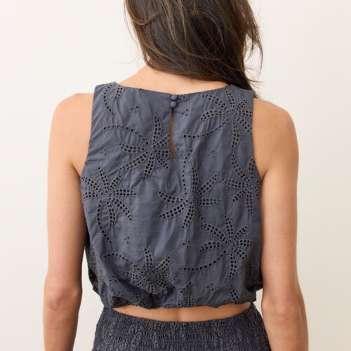 Sage Eyelet Bubble Tank