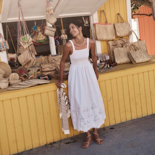 Selene Eyelet Maxi Dress