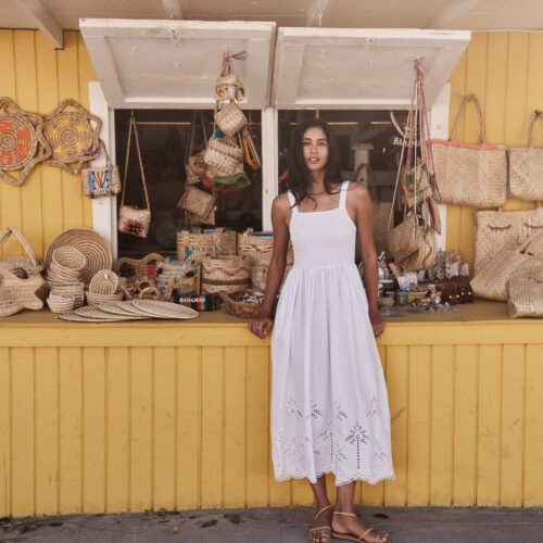 Selene Eyelet Maxi Dress