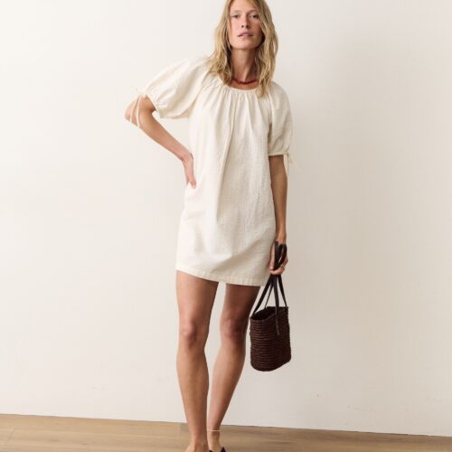 Aleca Seersucker Mini Dress