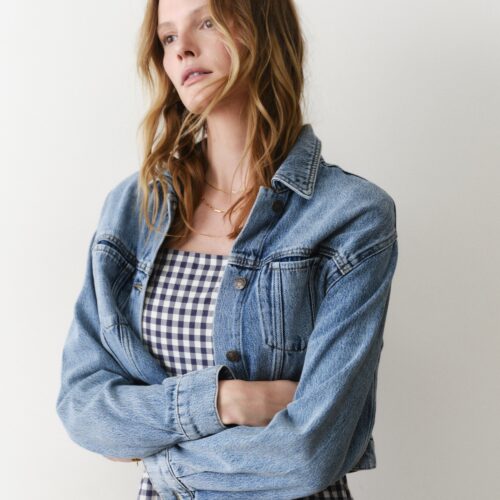 Ash Crop Denim Jacket