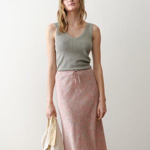 Avery Hemp Midi Skirt