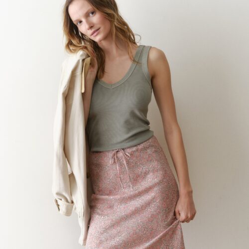 Avery Hemp Midi Skirt