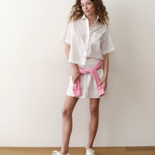 Lea Poplin Mini Skirt