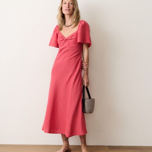 Iris Linen Midi Dress