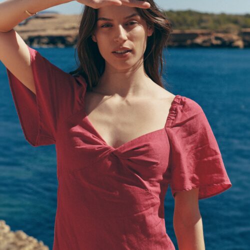 Iris Linen Midi Dress