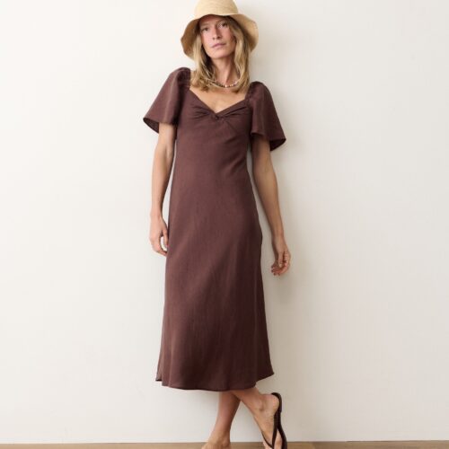 Iris Linen Midi Dress