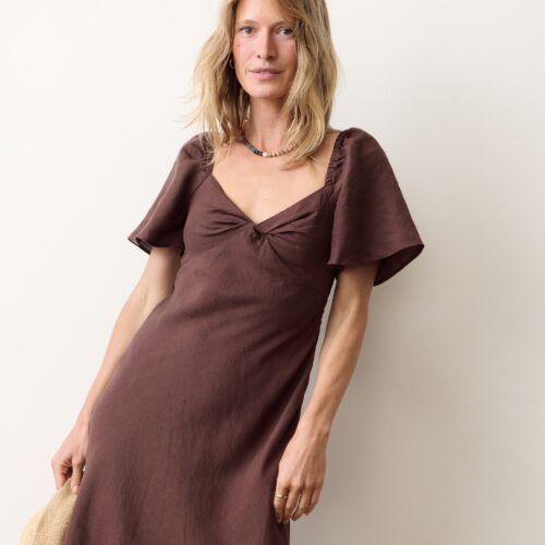 Iris Linen Midi Dress