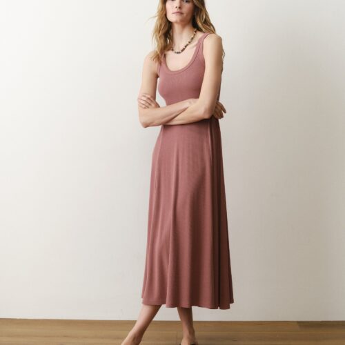 Lexi Rib Fit & Flare Dress