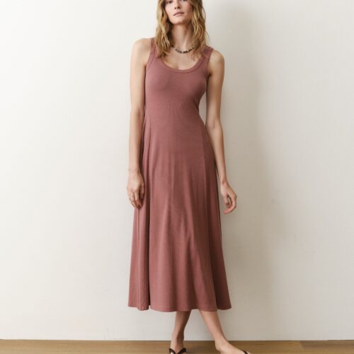 Lexi Rib Fit & Flare Dress