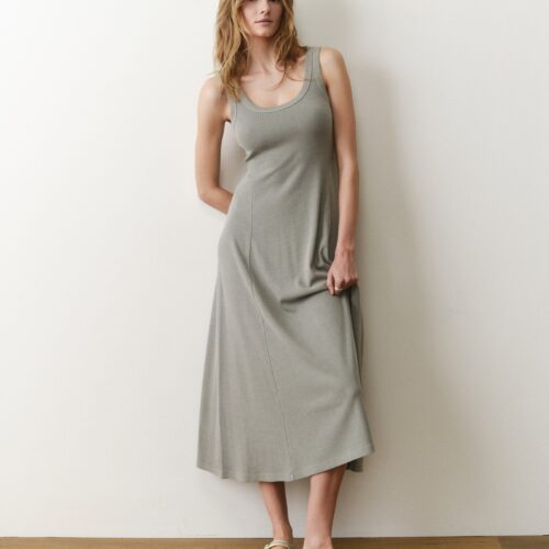 Lexi Rib Sun-In Scoop Neck Dress