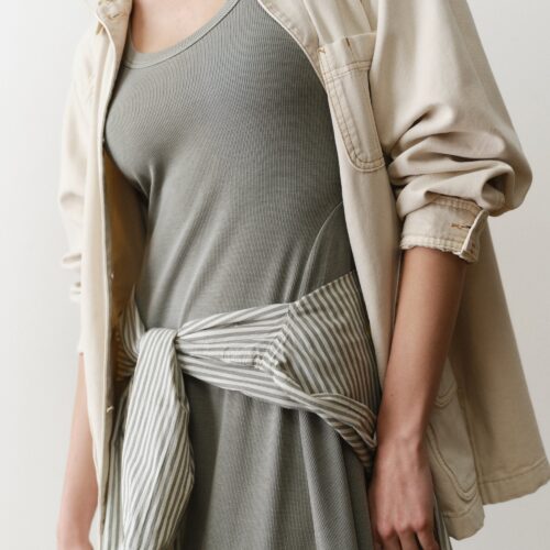 Lexi Rib Sun-In Scoop Neck Dress