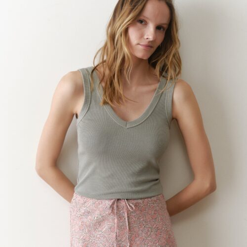 Lexi Rib V-Neck Tank