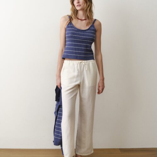 Linen Drawstring Pant