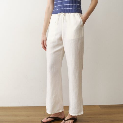Linen Drawstring Pant