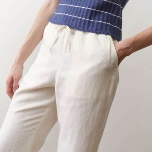 Linen Drawstring Pant